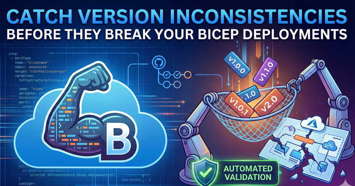 Catch Version Inconsistencies Before They Break Your Bicep Deployments